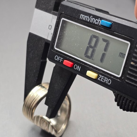 VTG Avon Silver-Plated Spoon Ring Size 8.5 Floral Heart Etched Design 12.98g - Picture 8 of 11